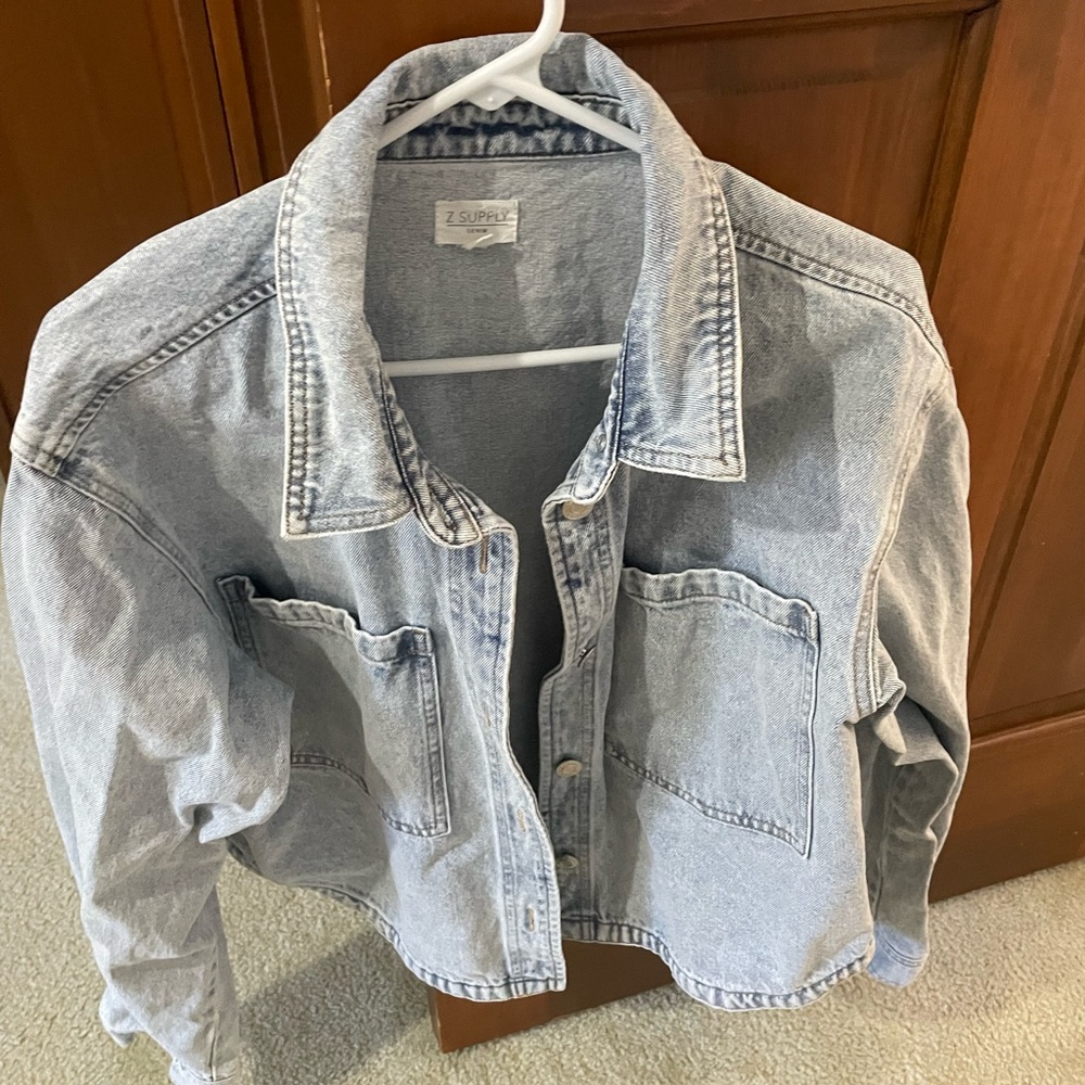 Z Supply Light Blue Denim Jacket